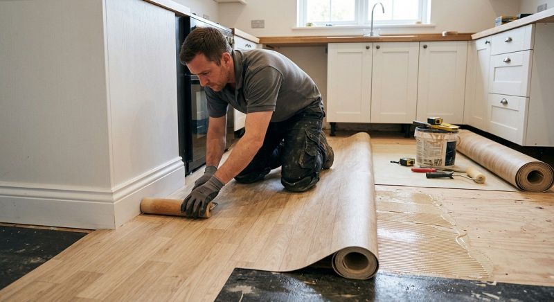 Sheet Linoleum Installation