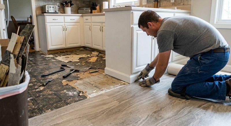 Linoleum Floor Installation in Pflugerville, TX