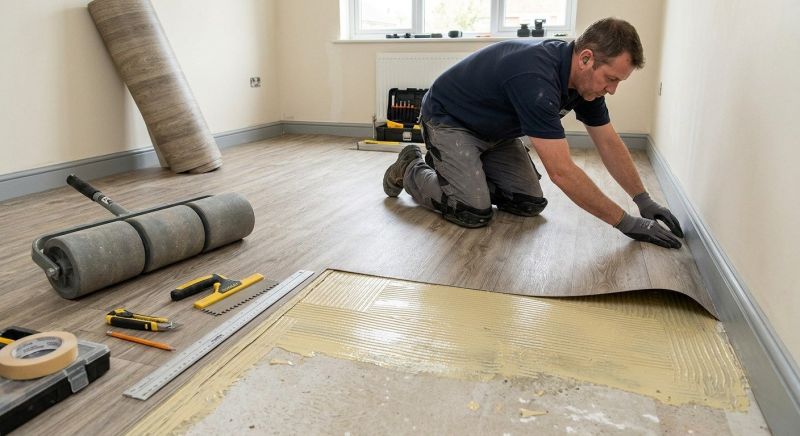 Sheet Vinyl Installation in Pflugerville, TX