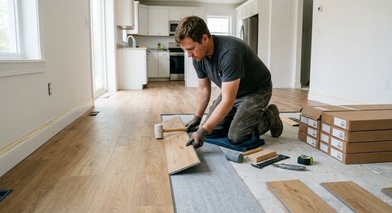 Vinyl Plank Floor Installation in Pflugerville, TX
