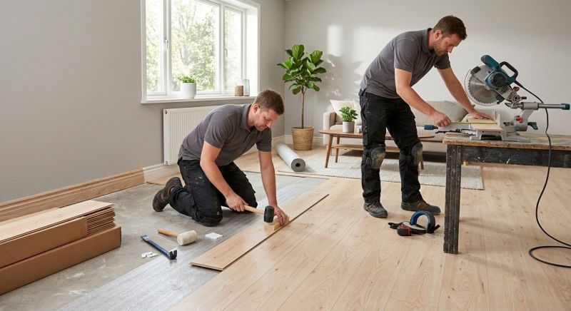 Wood Laminate Installation in Pflugerville, TX